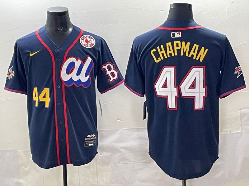 Men 2025 Boston Red Sox #44 Chapman Drak Blue All star Nike MLB Jersey style 07->new orleans saints->NFL Jersey